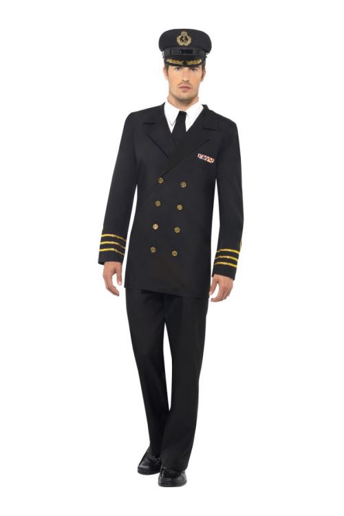 Costume Homme Officier De Marine Navy - Vert - L