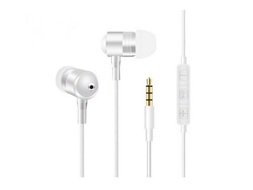 Ecouteurs Metal pour Nintendo Switch avec Micro et Telecommande Reglage Son Kit Main Libre INTRA-AURICULAIRE Universel (BLANC)
