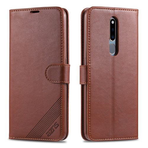Etui en PU marron pour votre Oppo F11 Pro