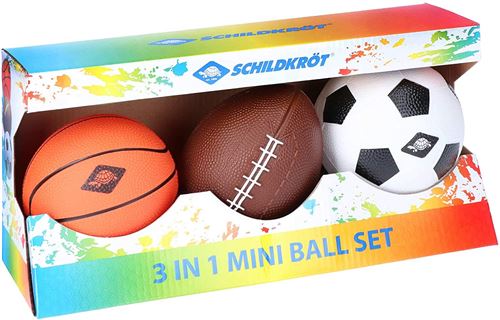 Schildkröt Funsports mini ballenset junior 11 cm PVC 3 pièces