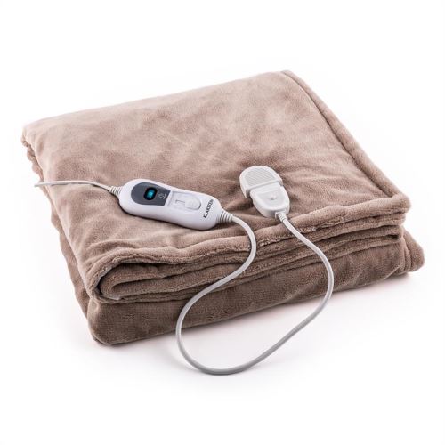 Klarstein Dr Watson L Couverture chauffante 120W - 150 x 100 cm - Microfibre - beige