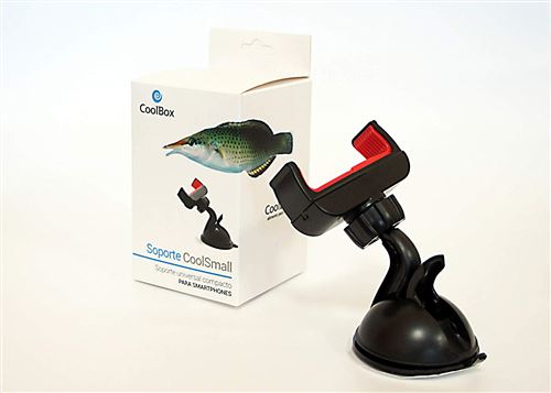 CoolBox coolsmall Universelle – Support (téléphone Mobile/Smartphone, Universel, Support Passif, Noir, Dossier, Horizontale/Verticale)