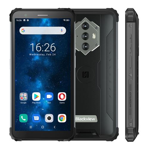 Blackview BV6600 Smartphone Robuste 64 Go IP68 Etanche 5.7 8500mAh Batterie NFC - Noir