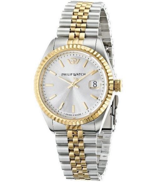 Philip Watch Montre Homme R8253107010 Argent, Blanc