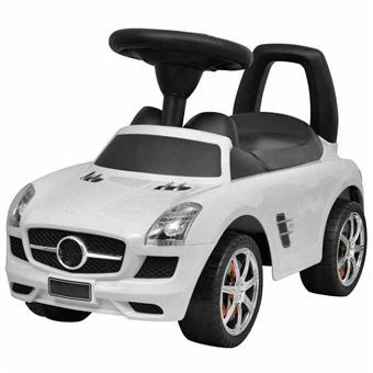 vidaXL Voiture à Pousser par Pieds pour Enfants Blanc Voiture-jouet Tout-petits 80089 - 1