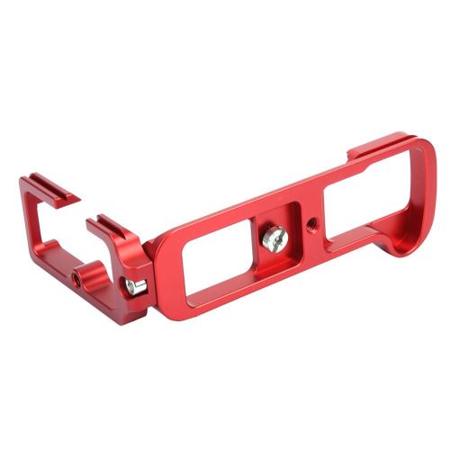 Support de caméra en forme de L pour support durable, poignée verticale à libération rapide pour FUJIFILM X-T3, rouge