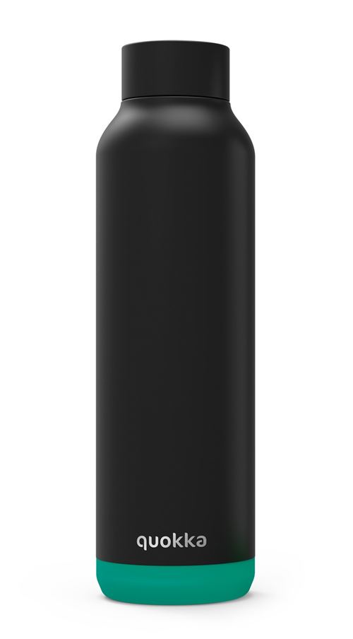 Quokka gourde en acier inoxydable SolidTeal Vibe 630 ml noir/vert