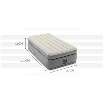 Matelas gonflable Prime Confort Fiber Tech 1 place - Intex