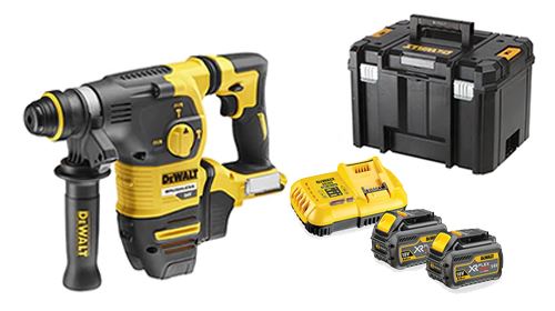 Perforateur Burineur Sds Plus 54V + 2 Batteries Flexvolt 6Ah + Chargeur + Coffret T-Stak - Dewalt - Dch323T2-Qw