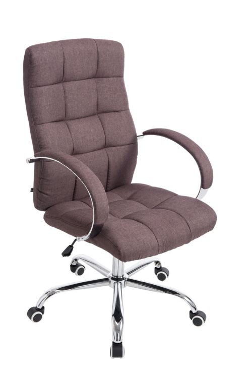 CLP Fauteuil de bureau Mikos Tissu  Marron