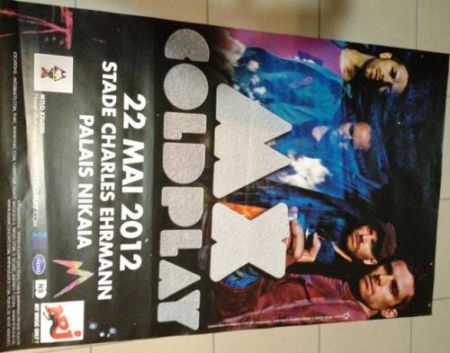 COLDPLAY - 80x120 cm - AFFICHE / POSTER