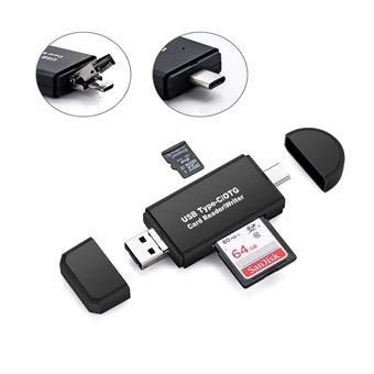 Mini Micro adaptateur OTG USB 2.0+TF Lecteur de carte Micro SD pour  téléphones Android Exteral Lecteur de carte SD USB portable Suppion - Chine  Lecteur de carte et adaptateur de TF prix