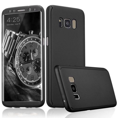 Kowi® Coque intégrale pour Samsung Galaxy S8 Plus - Coque de Protection avant et arrière 360° et film de protection - NOIR