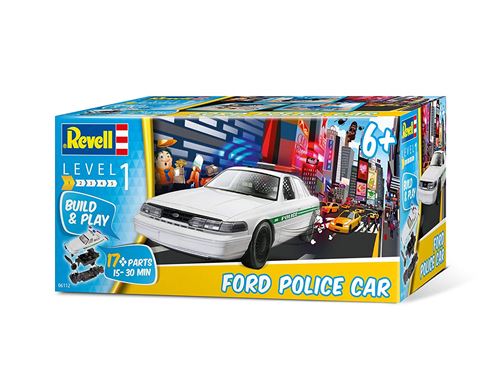 Revell Build & Play 06112 - Ford Police Car - 17 Pièces - Échelle 1/25