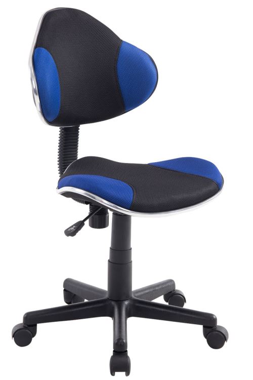 Tabouret de travail Bastian - Revêtement en Maille - Piètement Métal chromé - Hauteur réglable et pivotant- Couleur Noir/Rouge