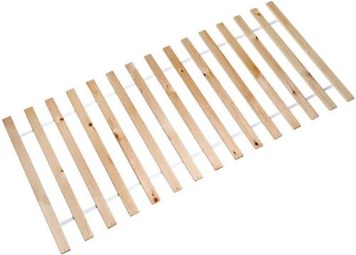 Sommier 1 Personne ""13 lattes"" 90x200 cm naturel UBD-30400290-CADRE-0919
