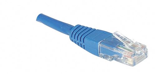 Cordon Patch RJ45 UTP CAT5e Bleu - 1 M