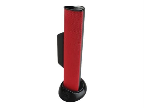 GOgroove SonaVERSE USB - Barre de son - pour PC - USB - 2 Watt - rouge