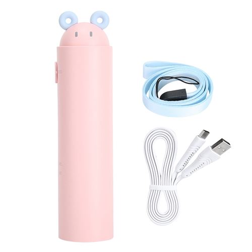 Mini ventilateur télescopique portatif ventilateur portable USB DC5V (rose)