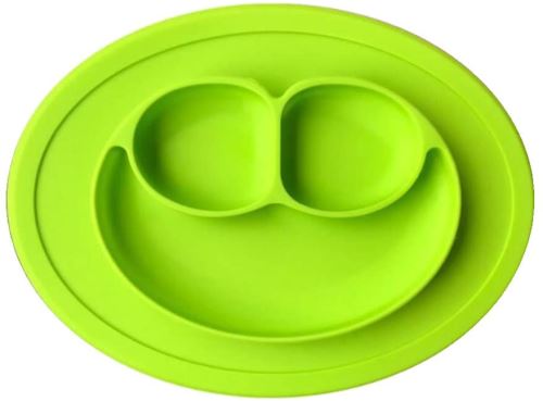 Local Makes A Comeback - Silicone pour enfants - Facile à nettoyer - Ventouse antidérapante puissante pour enfants (Vert)