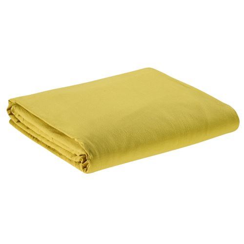 Drap Housse Stonewashed Pakita badiane 180 x 200 x 30 cm Vivaraise