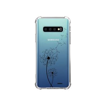 تاكسي درايفر Coque pour Samsung Galaxy S10 Plus anti-choc souple angles renforcés transparente Pissenlit [Evetane®]