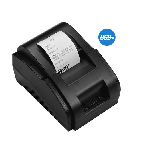 Imprimante de reçus thermique directe USB de bureau 58 mm compatible avec ESC / POS