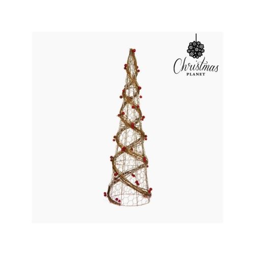 Sapin De Noel Tissu En Fil Metallique Rotin Naturel Champagne 16 X 16 X 60 Cm By Christmas Planet Achat Prix Fnac
