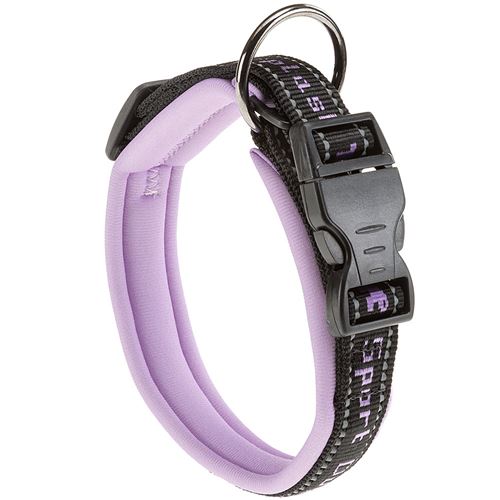 Meilleurs prix pour Ferplast Collier pour chiens SPORT DOG C25/55, poignée rembourée, ceinture réfléchissante, étiquette porte-nom, A: 45÷55 cm - B: 25 mm Lilas