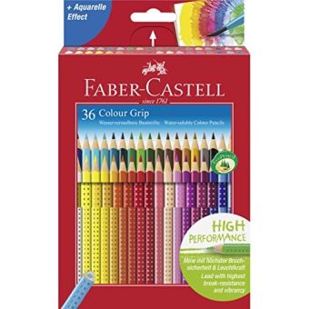 Crayons De Couleur Triangulaires Jumbo Faber-Castell - Boîte De 24 - Mine 5,4mm - Pour Enfants Dès 3 Ans - 9
