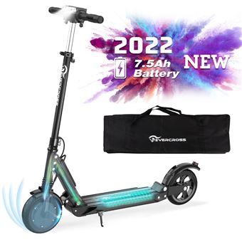 Evercross Trottinette Electrique Pliable Electric Scooter Adapte Aux Enfants Et Aux Adultes Noir Skateboard Electrique Achat Prix Fnac