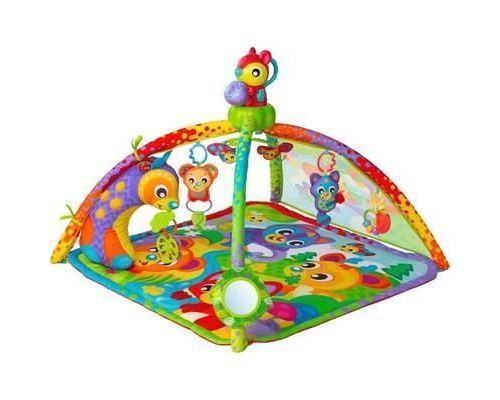 Playgro 3 in 1 Muziek & Projector Speelkleed Bosdieren