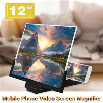 7€37 sur Amplificateur de loupe d'écran universel portable pour smartphone  3D12 pouces -Noir - Accessoire pour téléphone mobile - Achat & prix