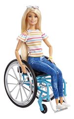 Poupée Barbie Fashionistas en chaise roulante Modèle aléatoire