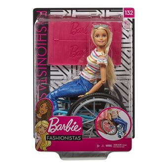 Poupée Barbie Fashionistas en chaise roulante Modèle aléatoire