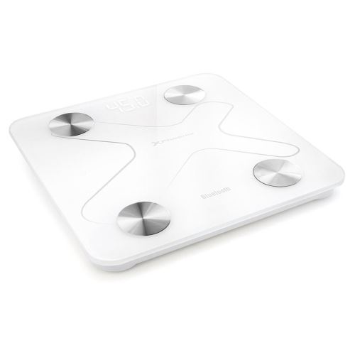 Balance de salle de bain Phoenix Digital Bluetooth / Affichage à LED / Application Bluetooth / Poids maximal 180 kg / extinction automatique / blanc