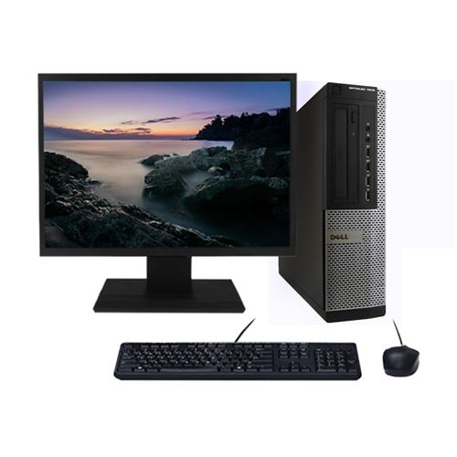 PC Dell 7010 DT Core i3-3220 3.30GHz 32Go/2To Wifi W10 + Ecran 24