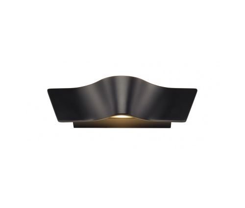 Wave wall 25, applique, noir, 2x4,5w led 3000k