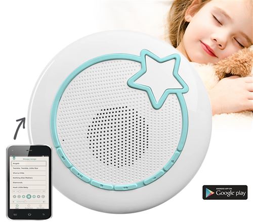 Baby Stars - Babyphone Wifi avec smartphone Ecoute bebe Audio Lecteur Mp3 et Boite a musique