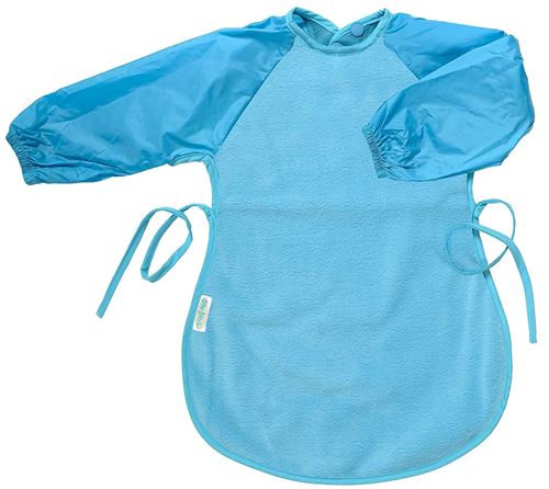 Silly billyz bavoir extra long messy eater intachable, aqua, 12 à 36 mois
