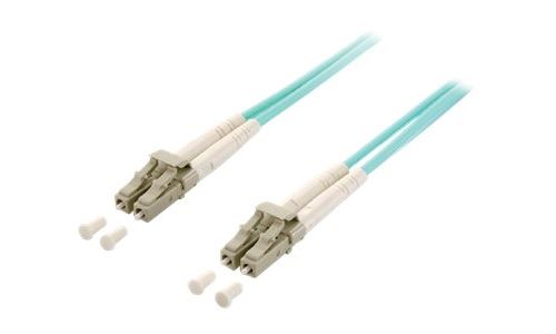 equip - Cordon de raccordement - LC/UPC multimode (M) pour LC/UPC multimode (M) - 2 m - fibre optique - 50 / 125 microns - OM3 - turquoise