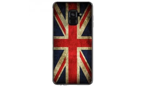 Coque souple pour Samsung Galaxy A8 2018 avec impression Motifs drapeau UK vintage