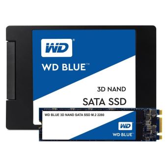 WD Blue 3D NAND SATA SSD WDS500G2B0B - SSD - 500 Go - interne - M.2 2280 -  SATA 6Gb/s - Disques durs internes - Achat & prix