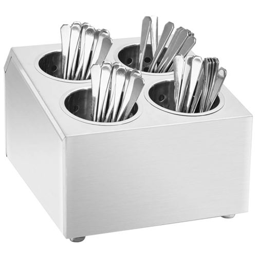 Vidaxl Porte-Couverts 4 Grilles ?? Acier Inoxydable - Image 3