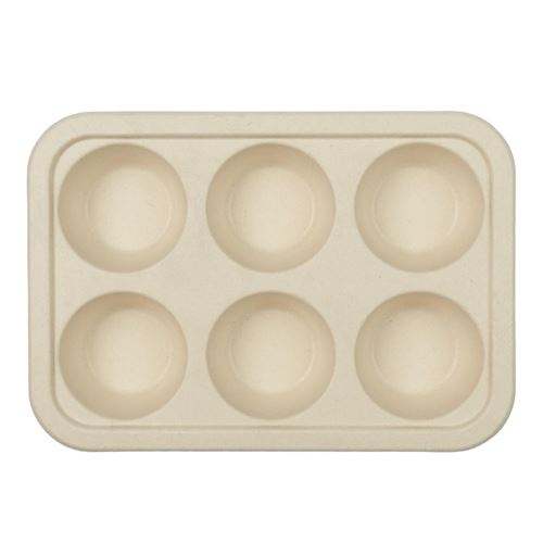 4 moules cuisson muffin canne à sucre 26x19x4cm