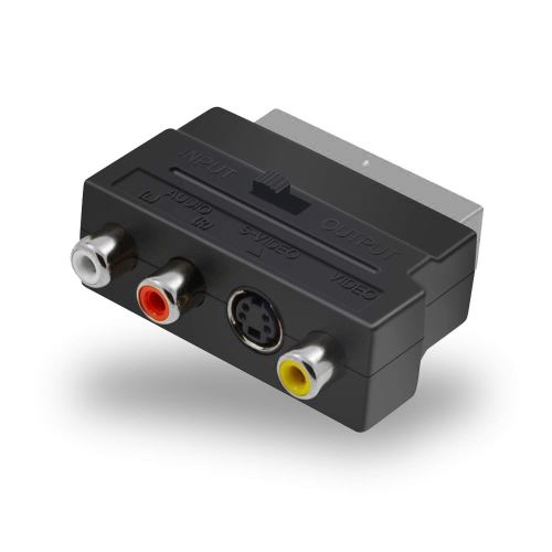INECK® Adaptateur péritel vers SVHS S-Video et 3 RCA pour EasyCap Video Capture