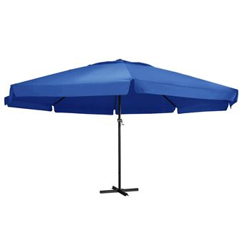 vidaXL Parasol met aluminium paal 500 cm azuurblauw47377 - 1