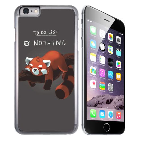 Coque pour iPhone 7 to do list panda roux