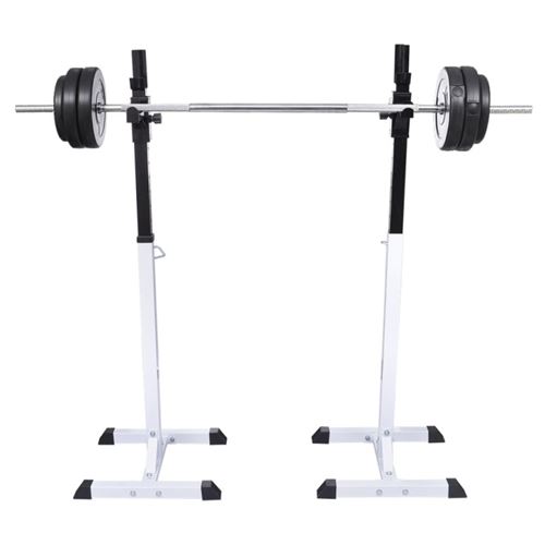 VIDAXL - Support pour barres d'haltères - Musculation - Acier - Réglable - Image 2