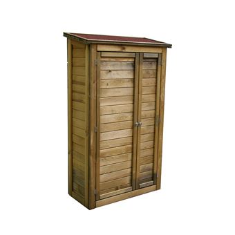 Armoire De Rangement De Jardin En Bois Traite 98x45x153cm Lisboa